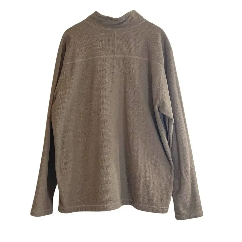 The North Face Men's Textured Cap Rock 1/4 Zip in Smokey Brown Heather Size XXL